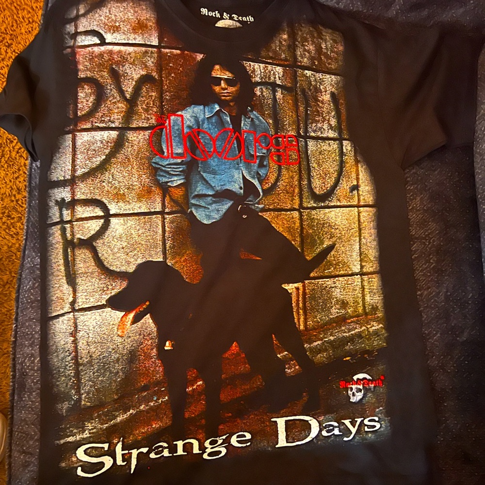 Doors embroidered T-Shirt size L, Brand is Rock & Death. Never worn, classic.